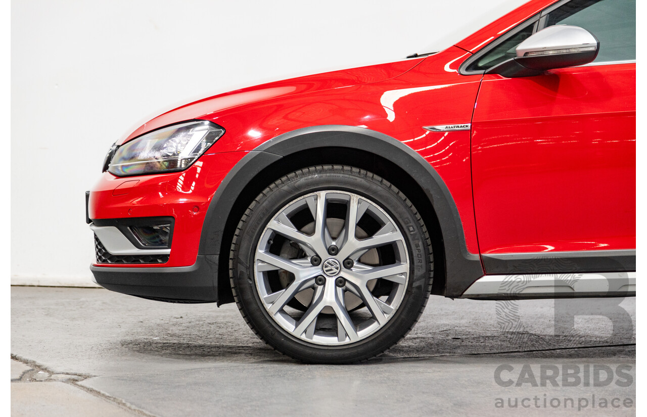 08/2015 Volkswagen Golf Alltrack 132 TSI (AWD) MK7 AU MY16 4d Wagon Tornado Red Turbo 1.8L