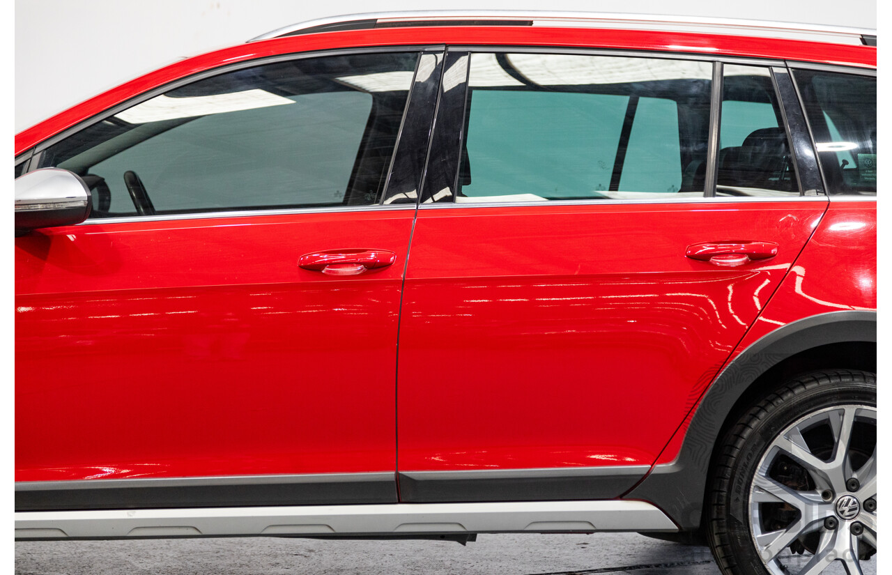 08/2015 Volkswagen Golf Alltrack 132 TSI (AWD) MK7 AU MY16 4d Wagon Tornado Red Turbo 1.8L
