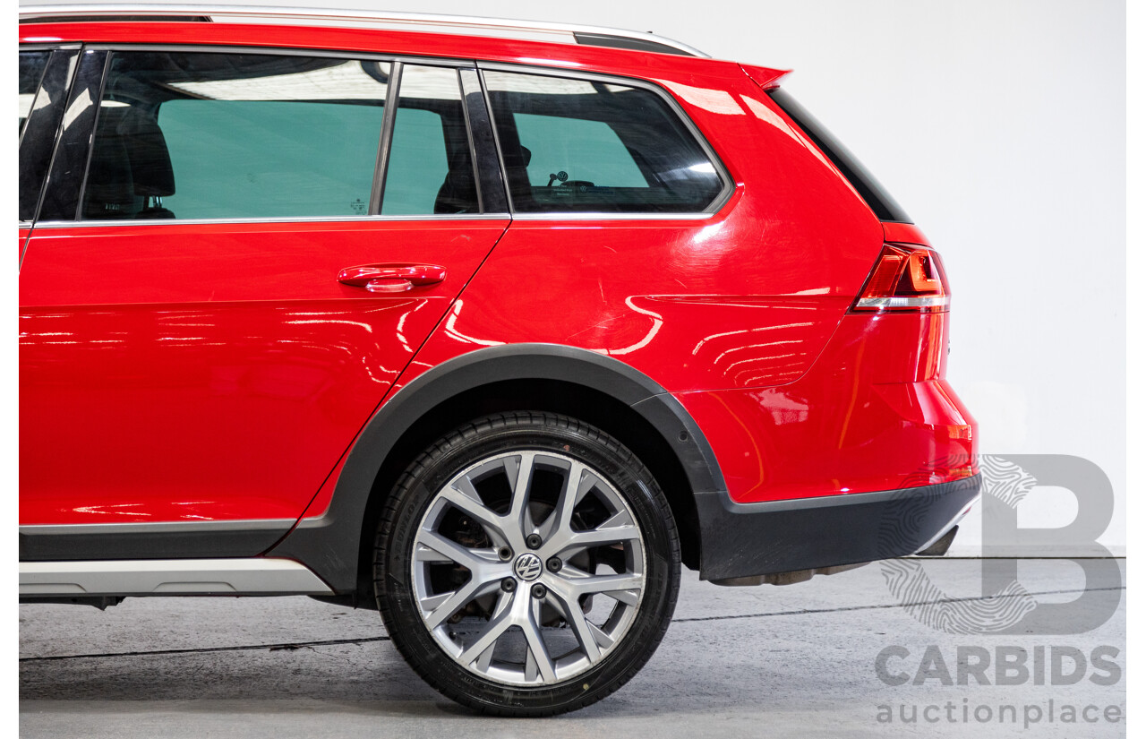 08/2015 Volkswagen Golf Alltrack 132 TSI (AWD) MK7 AU MY16 4d Wagon Tornado Red Turbo 1.8L
