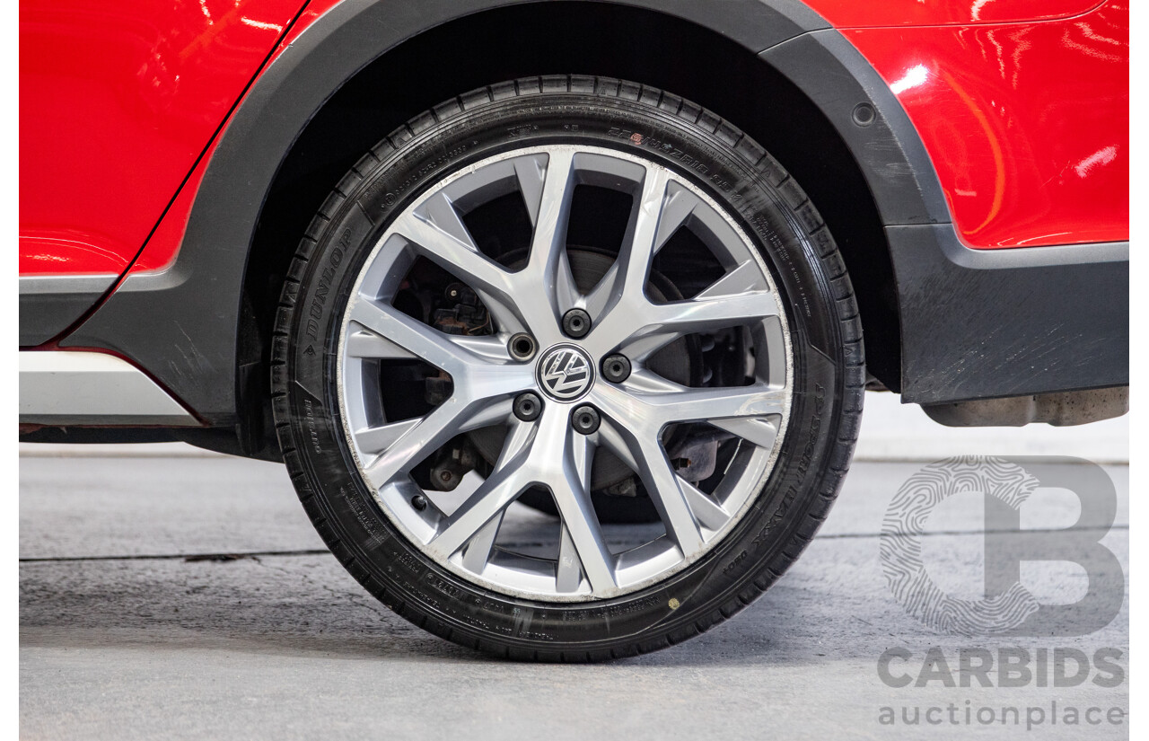 08/2015 Volkswagen Golf Alltrack 132 TSI (AWD) MK7 AU MY16 4d Wagon Tornado Red Turbo 1.8L