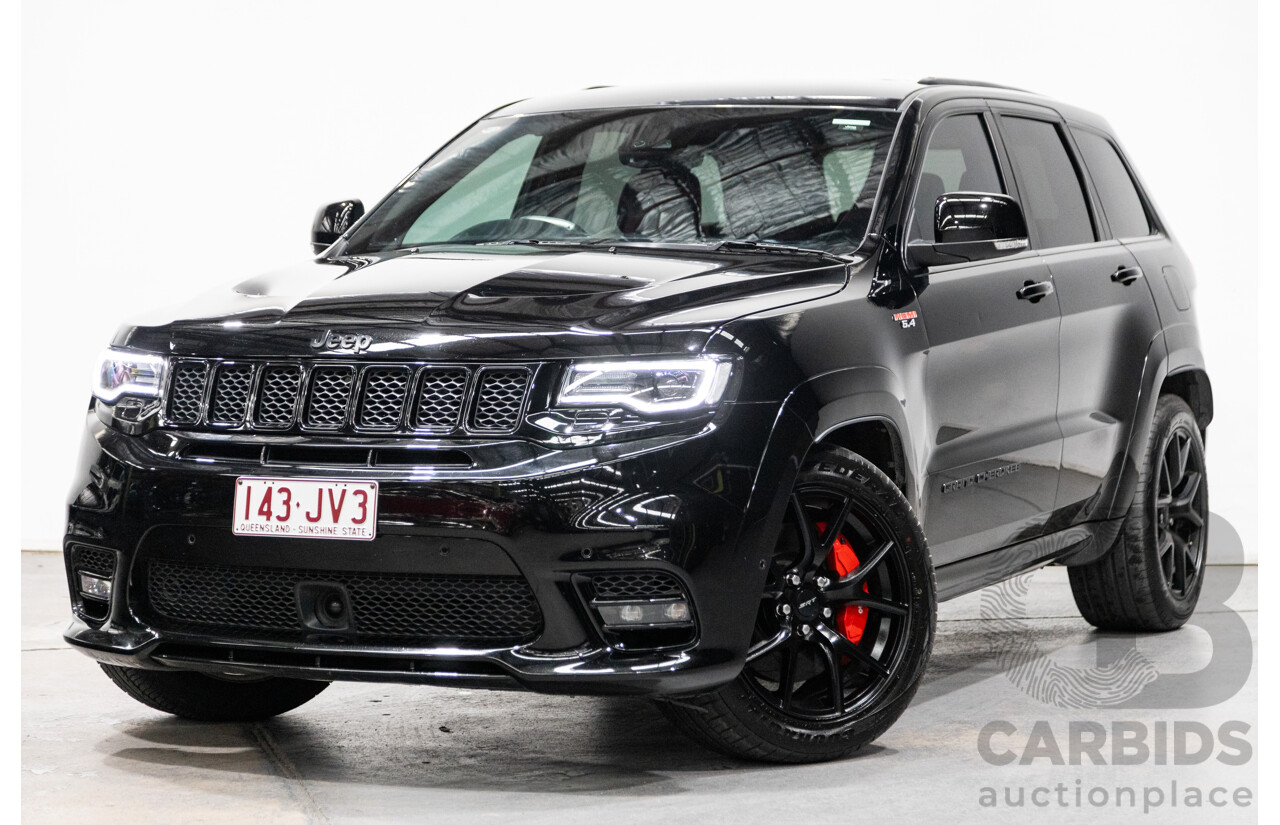 3/2018 Jeep Grand Cherokee SRT 8 (4x4) WK MY18 4d Wagon Diamond Black Crystal Pearl V8 6.4L