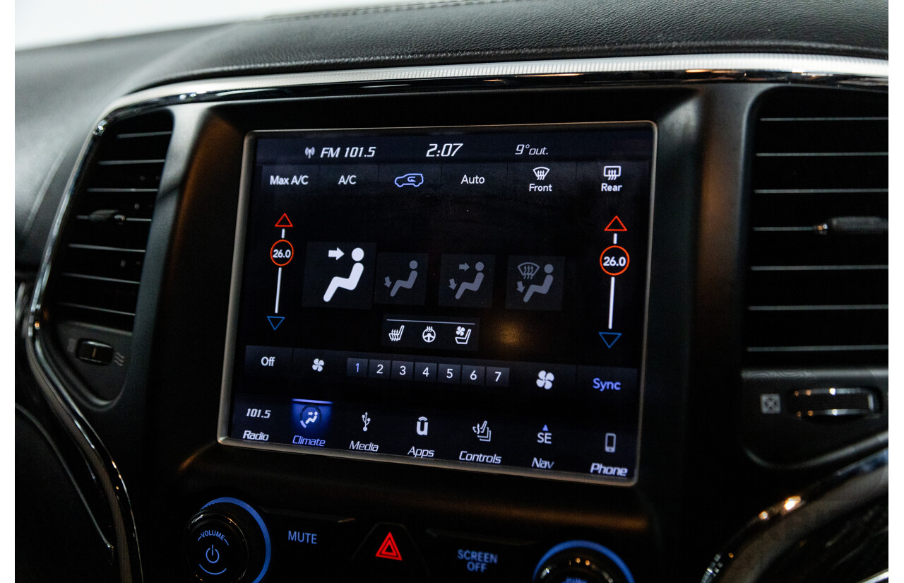 3/2018 Jeep Grand Cherokee SRT 8 (4x4) WK MY18 4d Wagon Diamond Black Crystal Pearl V8 6.4L