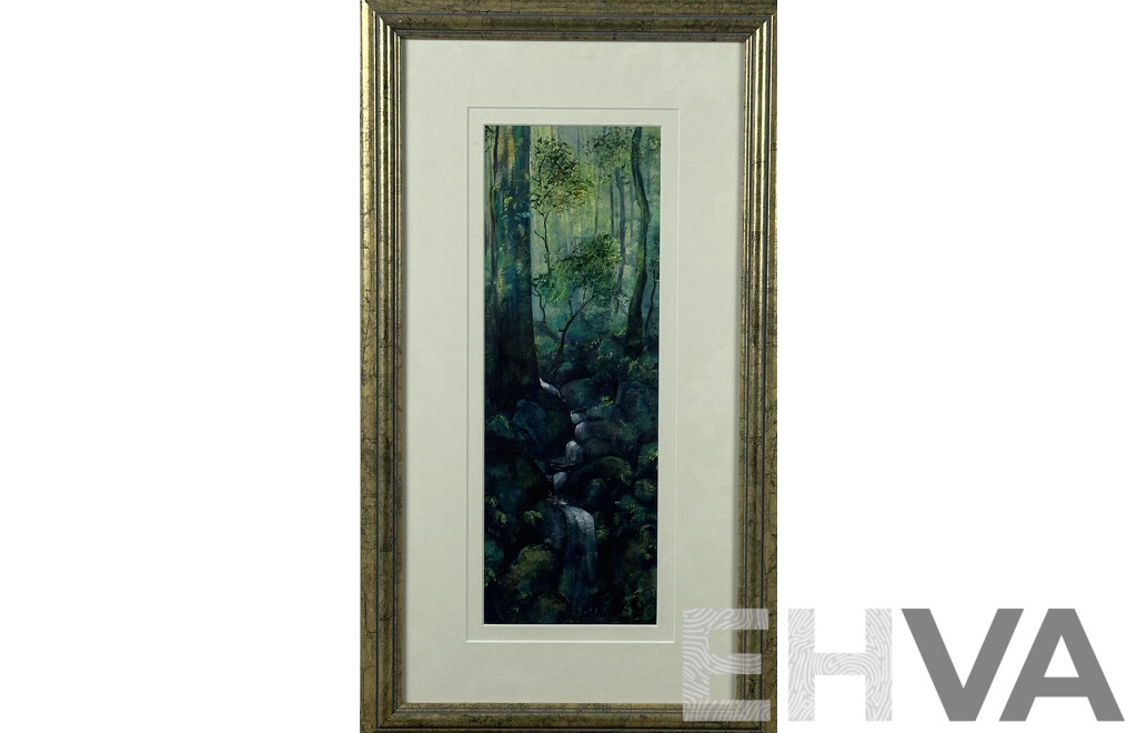 Diane Alder, (20th Century, Australian), Forest Cool, Acrylic on Board