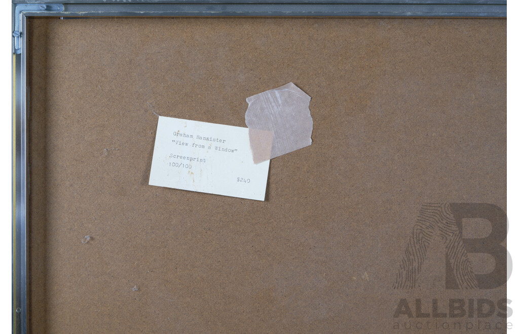 Graham Bannister (Contemporary, 1954-), View From a Window, Screenprint