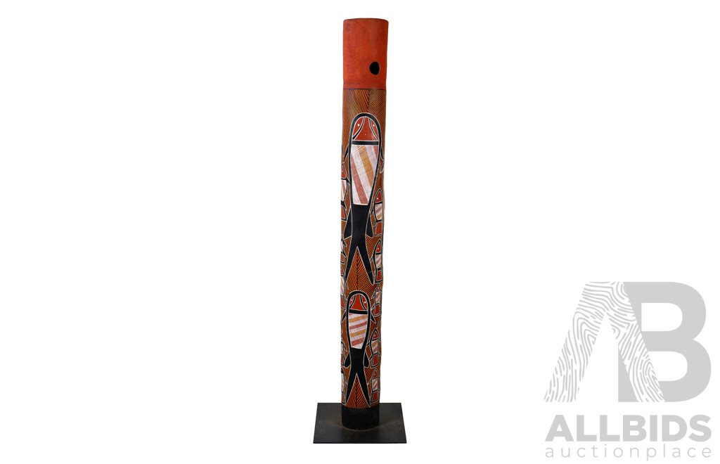 Artist and Date Unknown, (Area: Maningrida, Arnhem Land, NT), Burial Pole, Wood and Natural Pigments