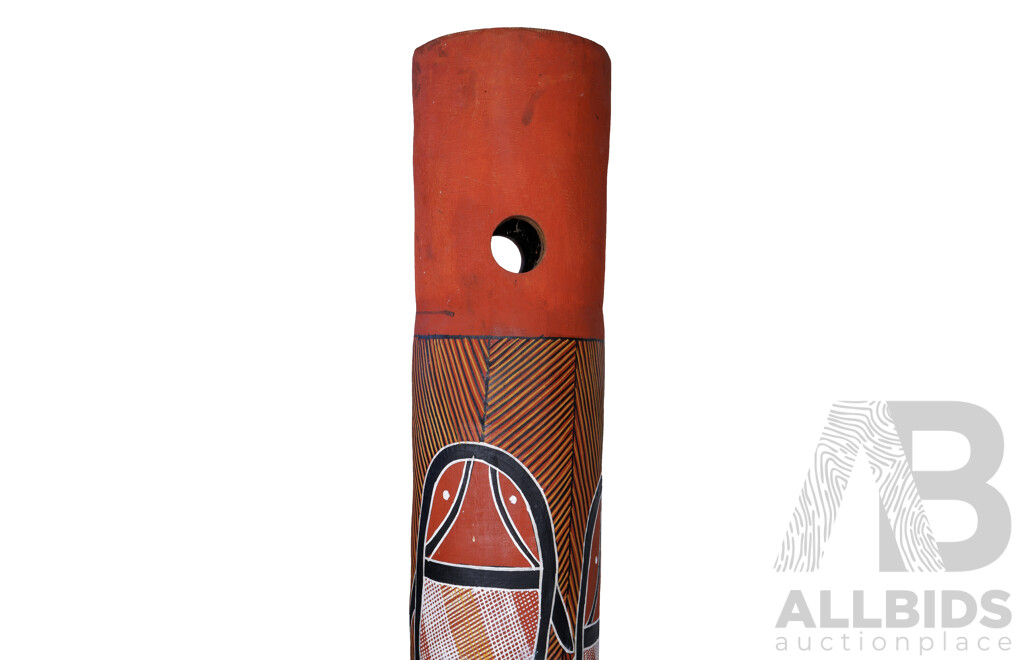 Artist and Date Unknown, (Area: Maningrida, Arnhem Land, NT), Burial Pole, Wood and Natural Pigments