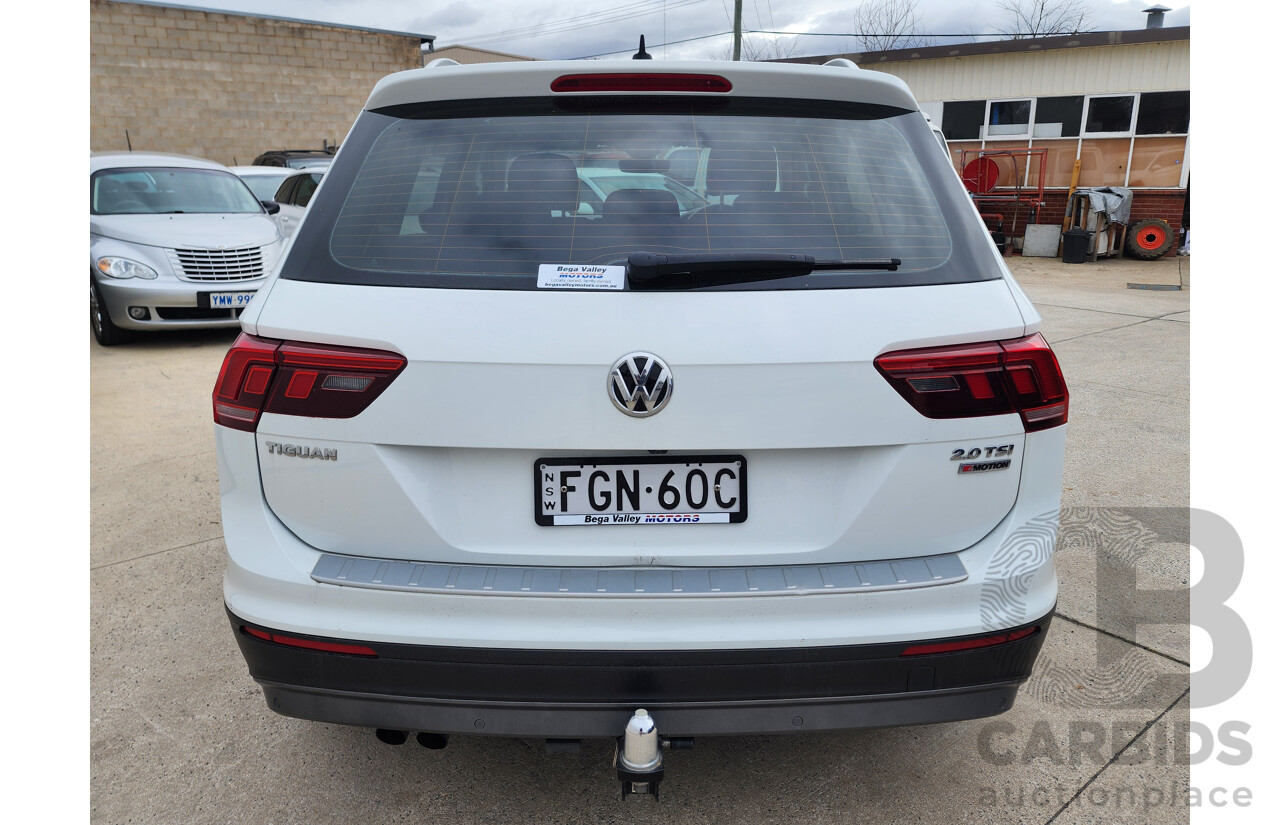 1/2017 Volkswagen Tiguan 132 TSI (4x4) 5NC MY16 4d Wagon White 2.0L