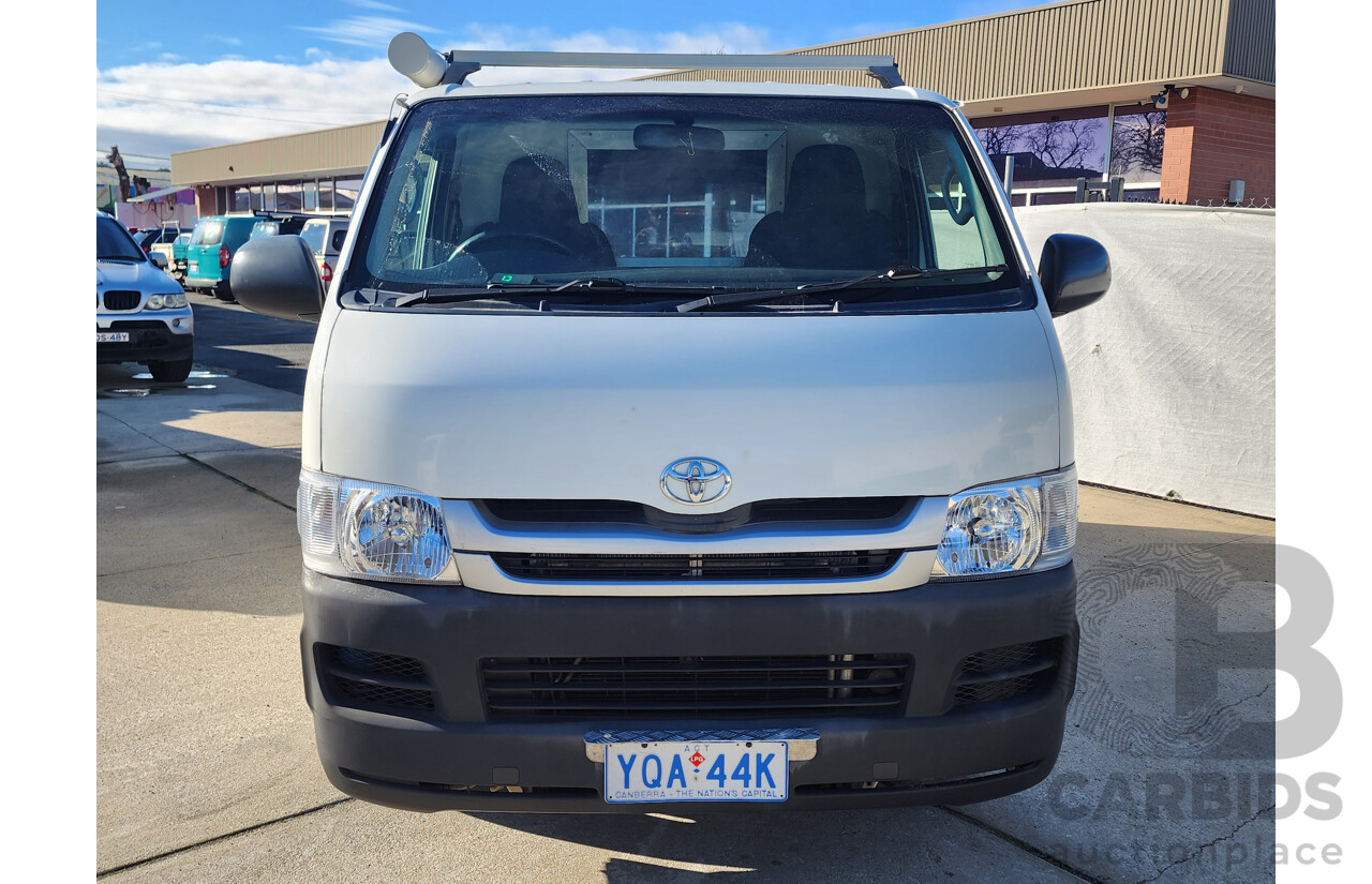 02/2010 Toyota Hi-Ace LWB RWD TRH201R 4D Van White 2.7L
