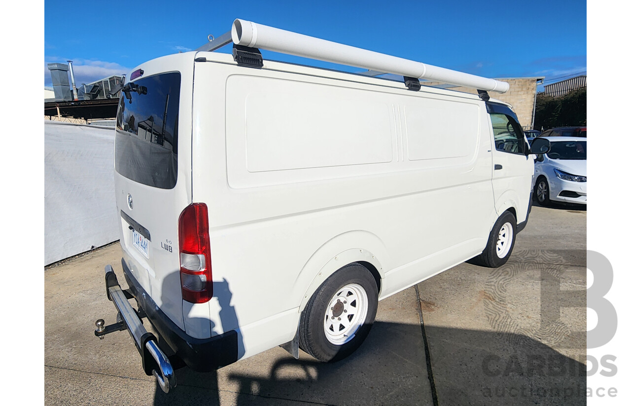 02/2010 Toyota Hi-Ace LWB RWD TRH201R 4D Van White 2.7L