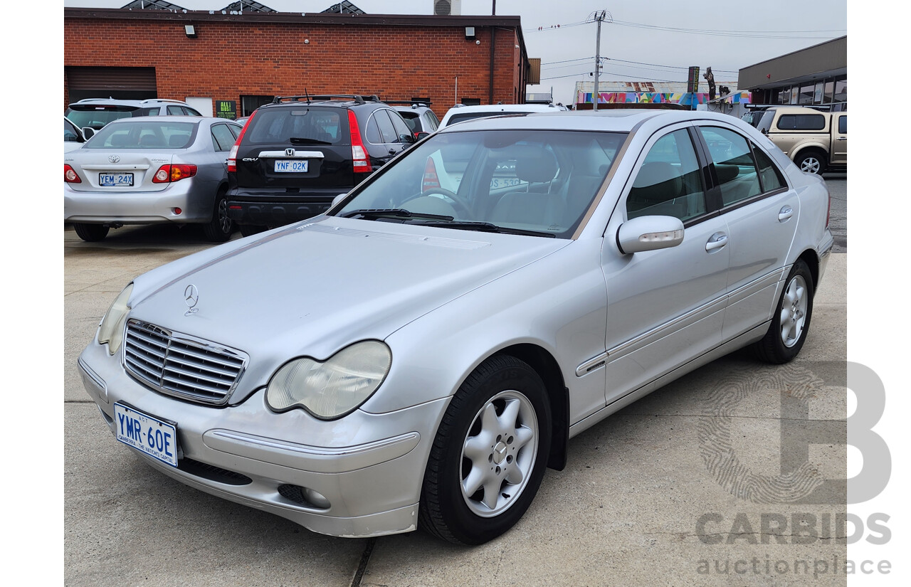 09/2003 Mercedes-Benz C180 KOMPRESSOR ELEGANCE RWD W203 4D Sedan Silver 1.8L