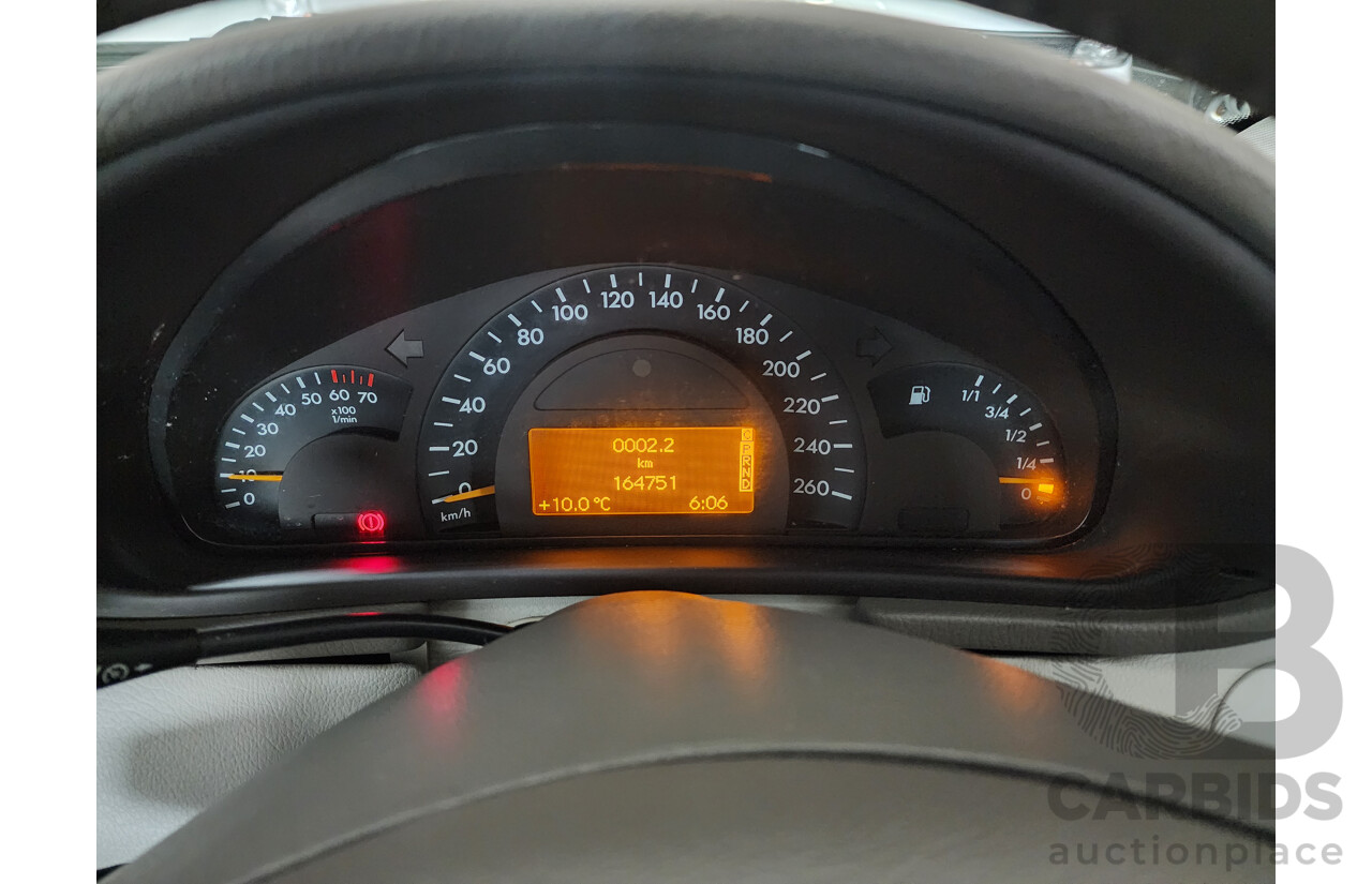 09/2003 Mercedes-Benz C180 KOMPRESSOR ELEGANCE RWD W203 4D Sedan Silver 1.8L