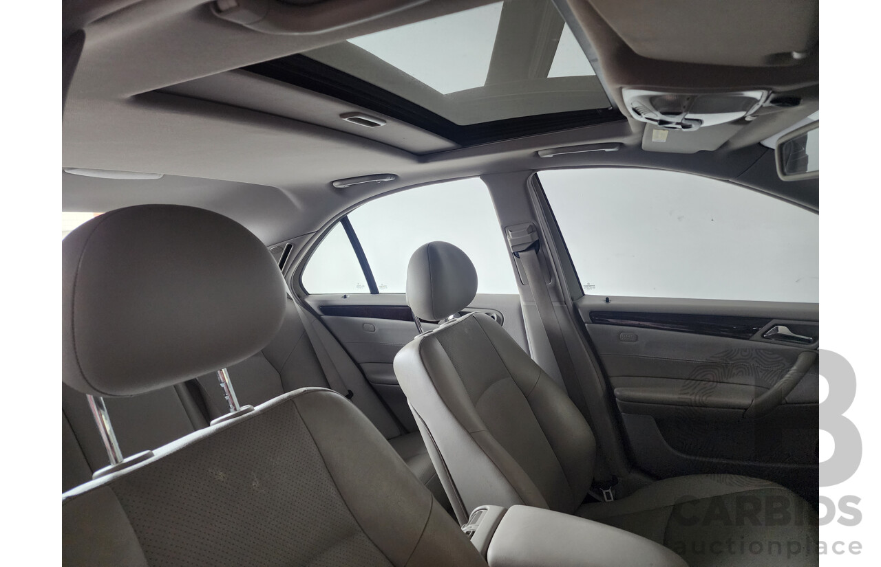 09/2003 Mercedes-Benz C180 KOMPRESSOR ELEGANCE RWD W203 4D Sedan Silver 1.8L