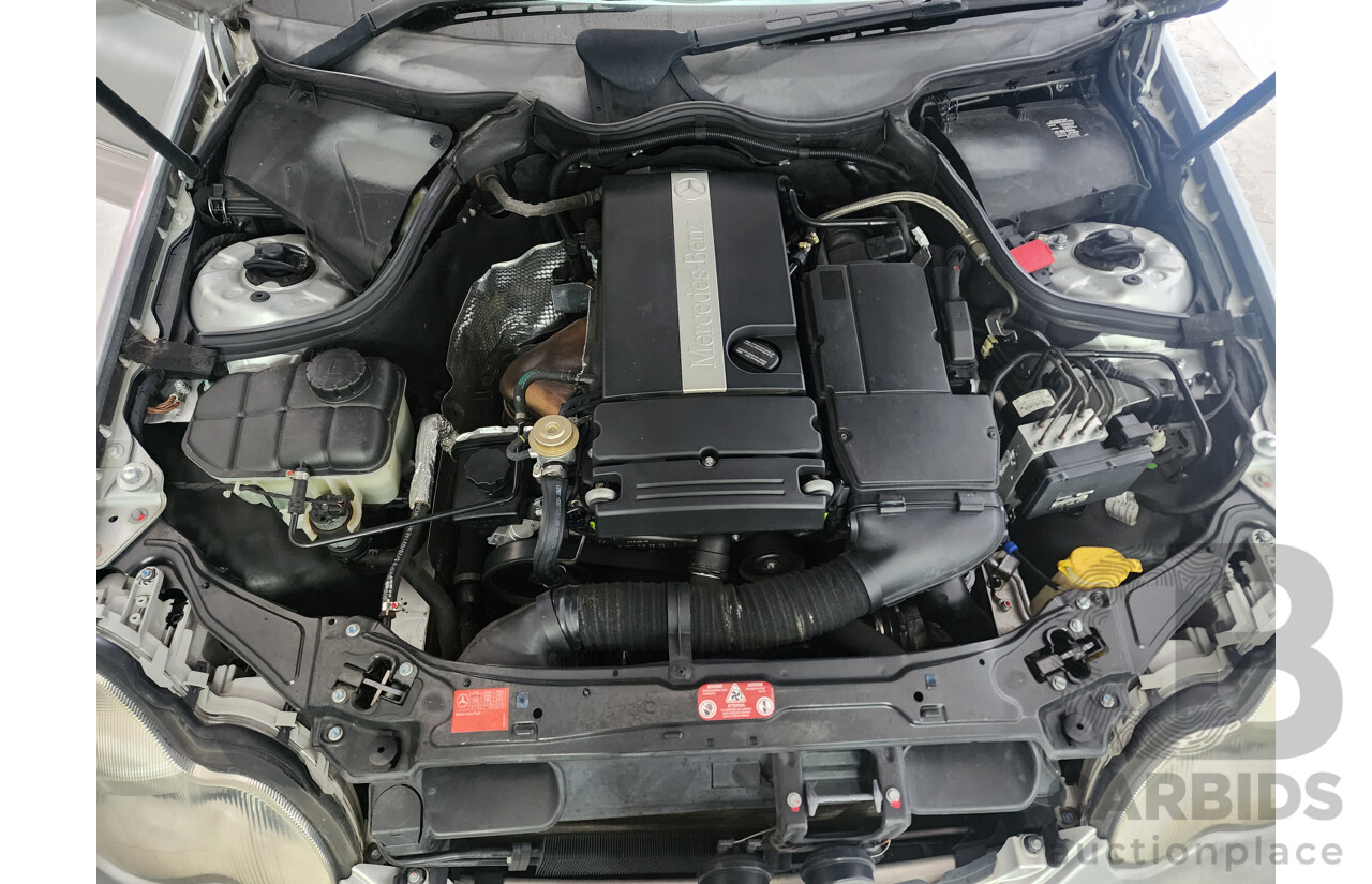 09/2003 Mercedes-Benz C180 KOMPRESSOR ELEGANCE RWD W203 4D Sedan Silver 1.8L