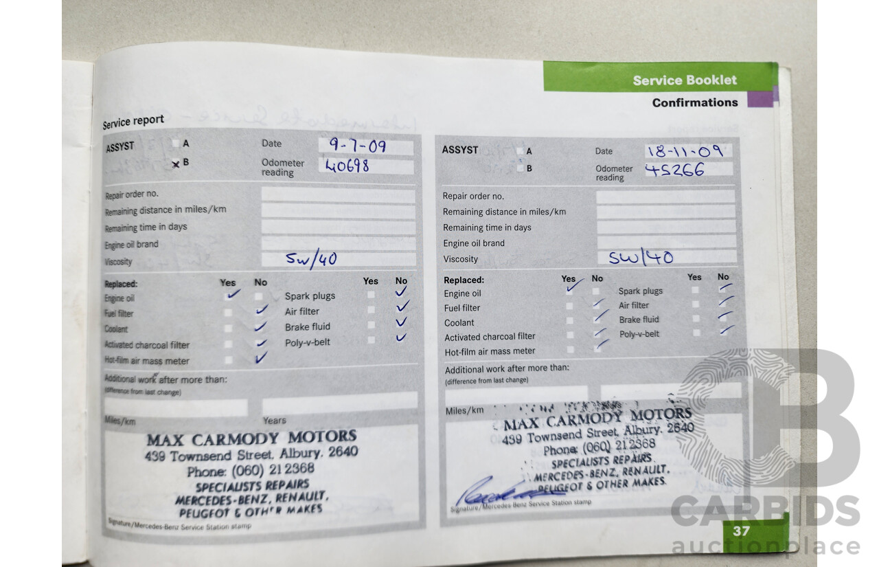 09/2003 Mercedes-Benz C180 KOMPRESSOR ELEGANCE RWD W203 4D Sedan Silver 1.8L