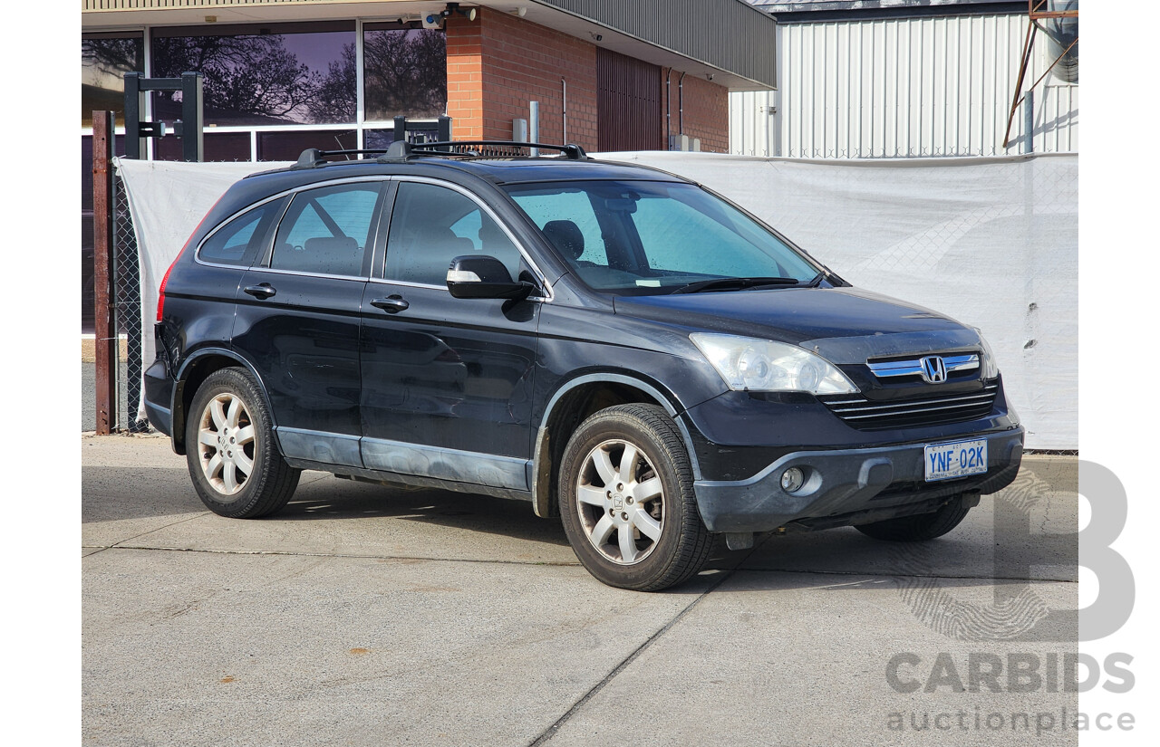 08/2008 Honda Cr-V (4x4) LUXURY 4x4 MY07 4D Wagon Black 2.4L