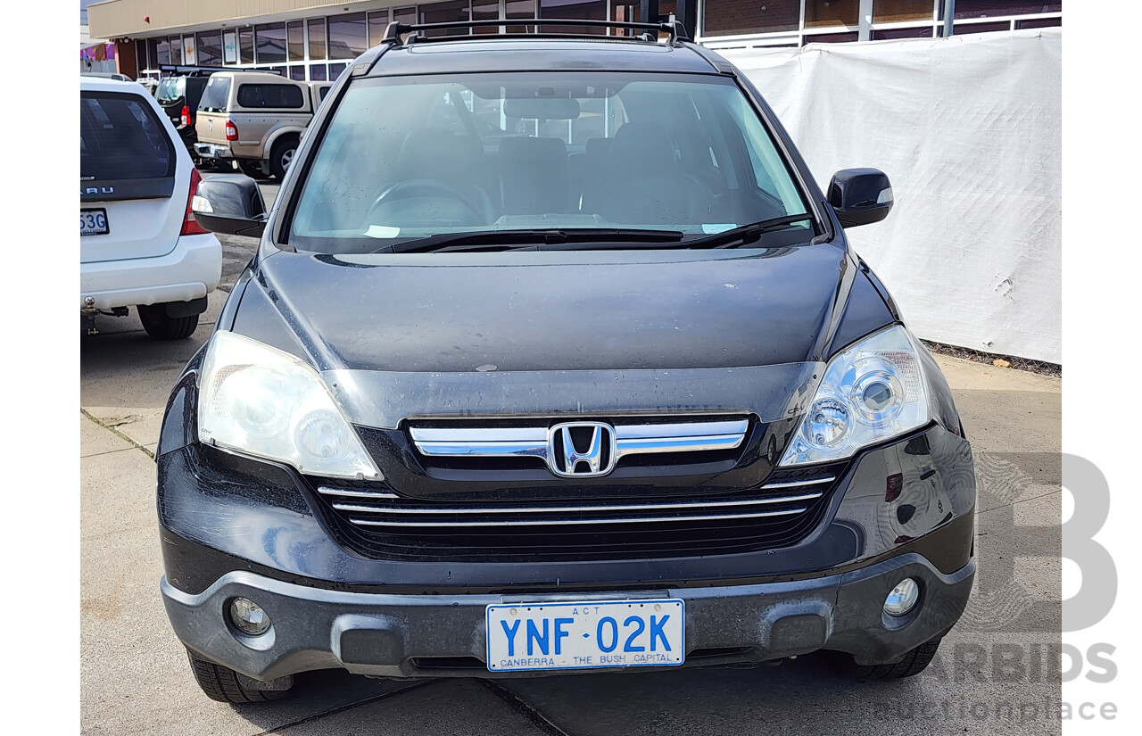08/2008 Honda Cr-V (4x4) LUXURY 4x4 MY07 4D Wagon Black 2.4L