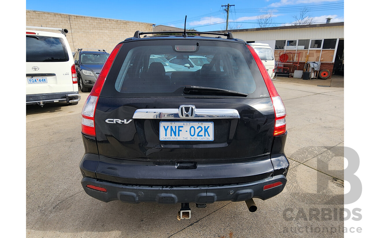 08/2008 Honda Cr-V (4x4) LUXURY 4x4 MY07 4D Wagon Black 2.4L