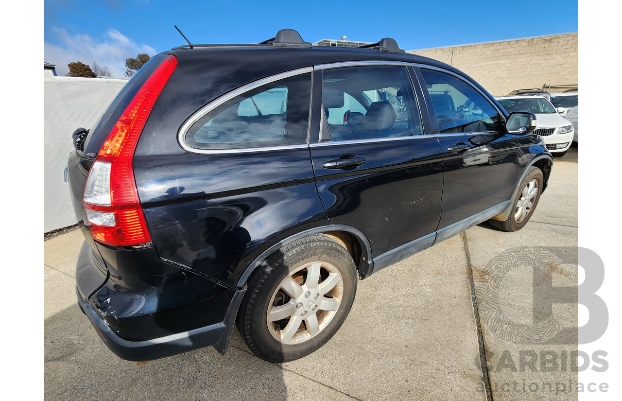 08/2008 Honda Cr-V (4x4) LUXURY 4x4 MY07 4D Wagon Black 2.4L