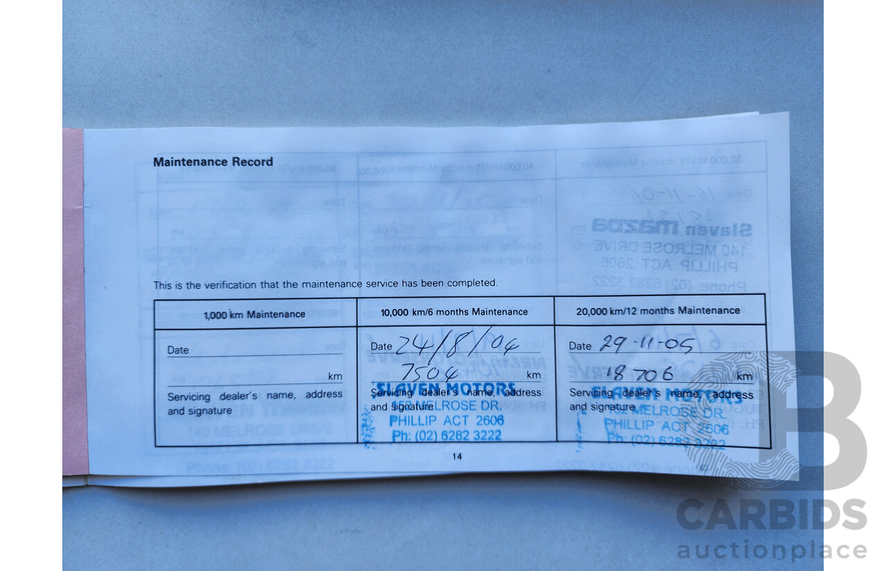 11/2003 Mazda Mazda6 LUXURY SPORTS FWD GG 5D Hatchback Black 2.3L