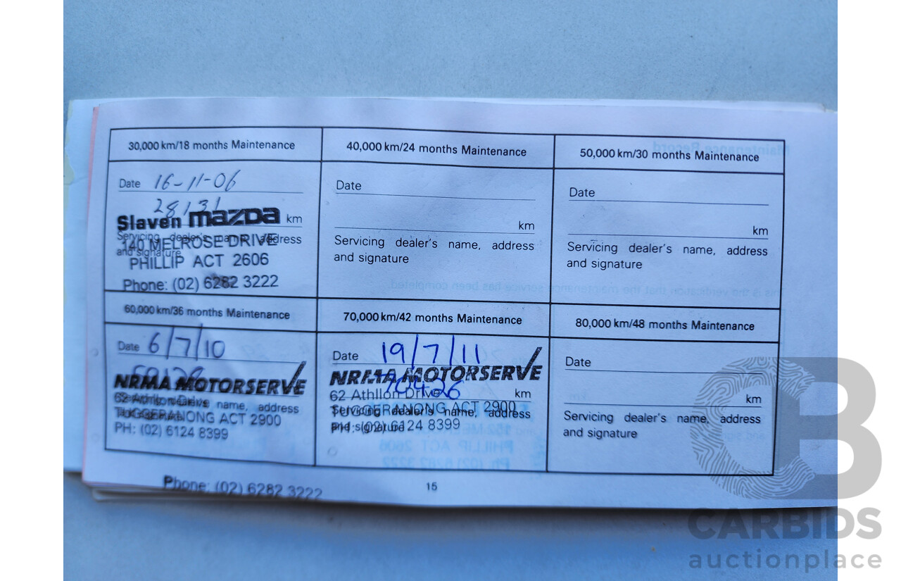 11/2003 Mazda Mazda6 LUXURY SPORTS FWD GG 5D Hatchback Black 2.3L