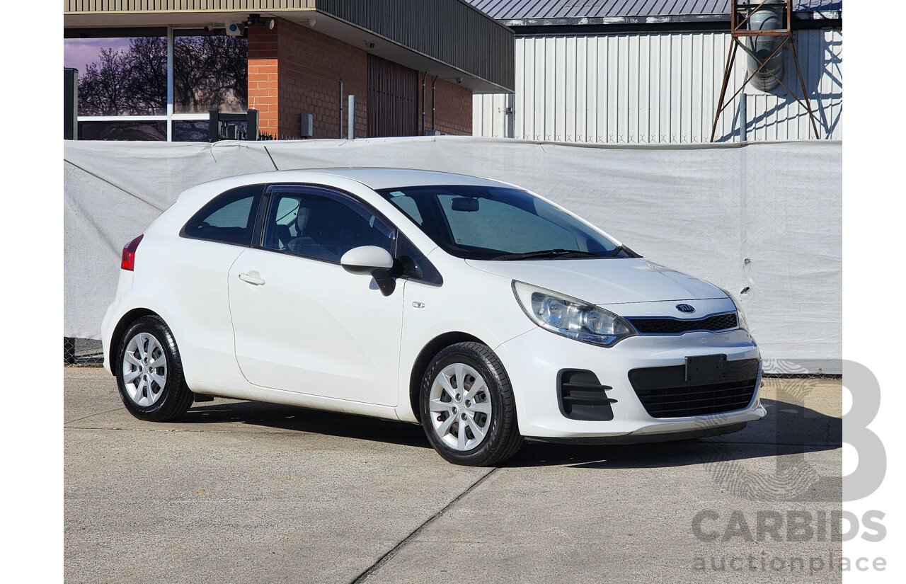 09/2015 Kia Rio S FWD UB MY15 3D Hatchback White 1.4L