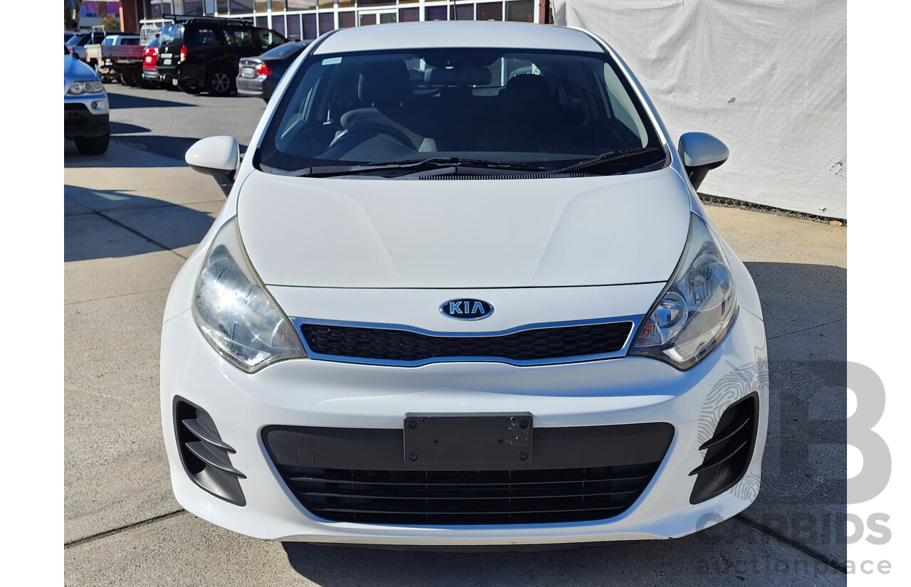 09/2015 Kia Rio S FWD UB MY15 3D Hatchback White 1.4L