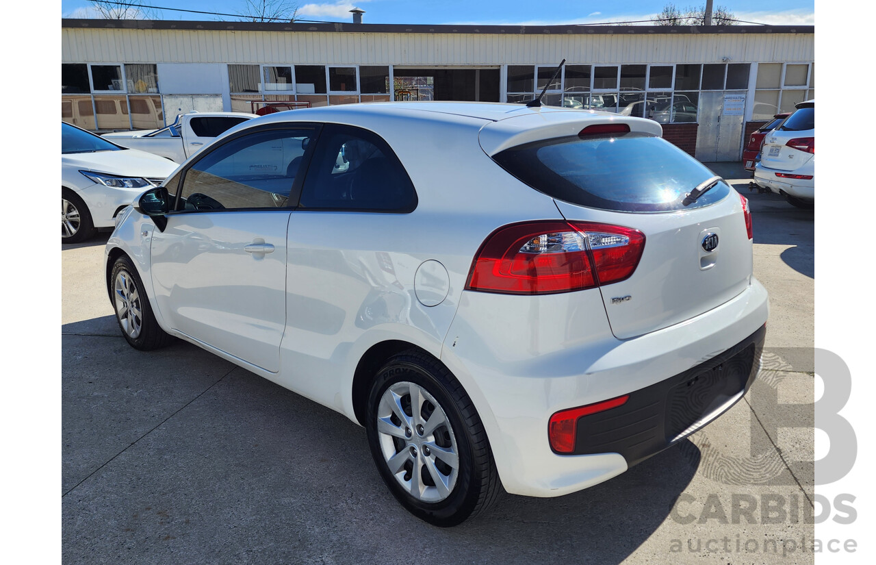09/2015 Kia Rio S FWD UB MY15 3D Hatchback White 1.4L