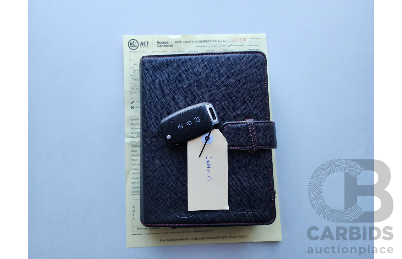 09/2015 Kia Rio S FWD UB MY15 3D Hatchback White 1.4L