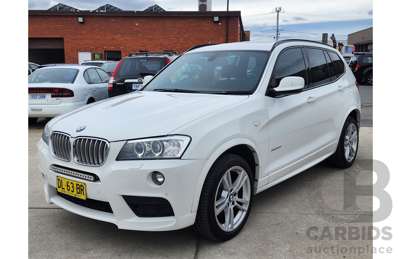 05/2013 Bmw X3 xDRIVE30d 4WD F25 4D Wagon White 3.0L
