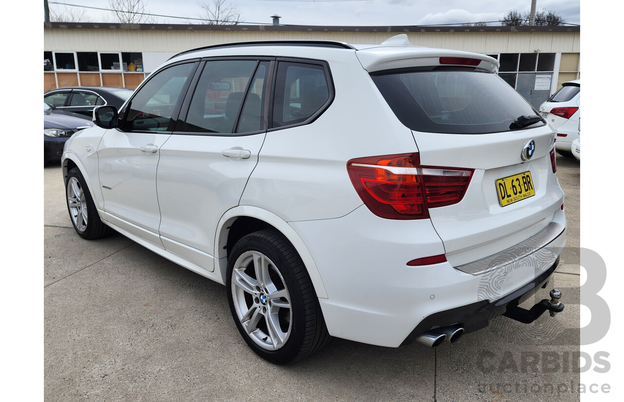 05/2013 Bmw X3 xDRIVE30d 4WD F25 4D Wagon White 3.0L
