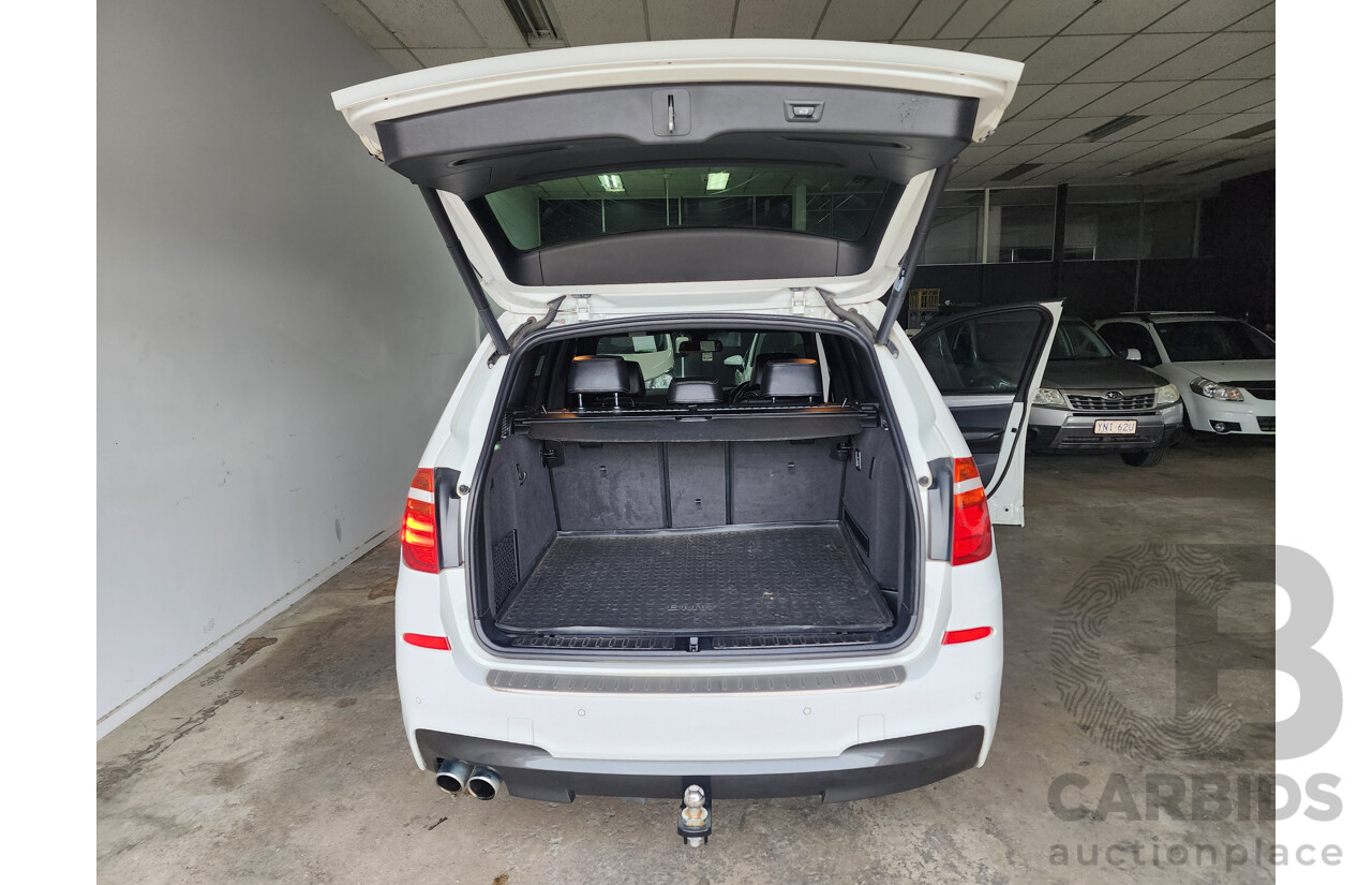 05/2013 Bmw X3 xDRIVE30d 4WD F25 4D Wagon White 3.0L