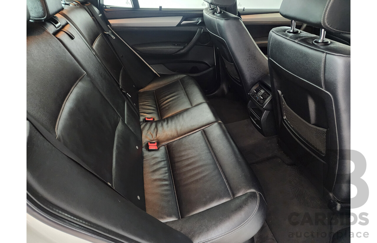 05/2013 Bmw X3 xDRIVE30d 4WD F25 4D Wagon White 3.0L