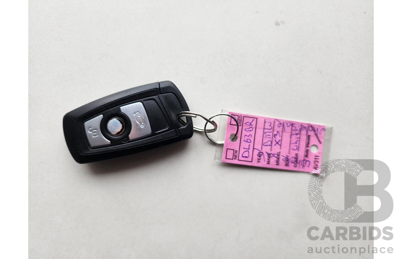 05/2013 Bmw X3 xDRIVE30d 4WD F25 4D Wagon White 3.0L