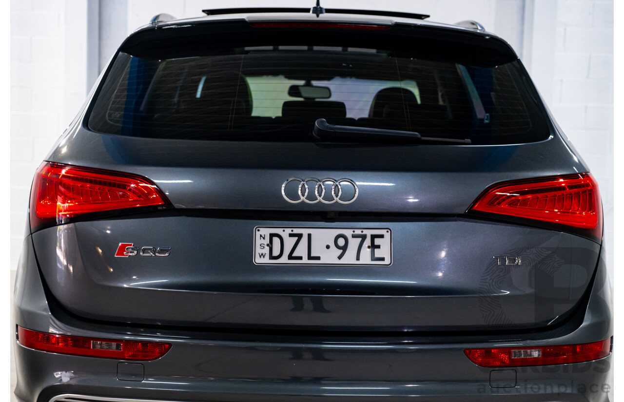 9/2014 Audi SQ5 3.0 TDI Quattro (AWD) 8R MY14 5d Wagon Monsoon Grey Metallic Twin Turbo V6 Diesel 3.0L