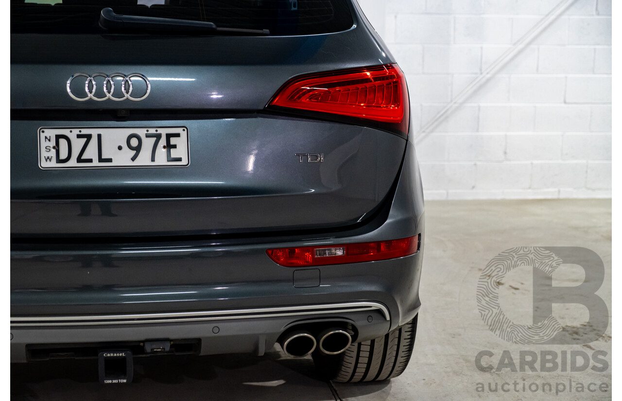 9/2014 Audi SQ5 3.0 TDI Quattro (AWD) 8R MY14 5d Wagon Monsoon Grey Metallic Twin Turbo V6 Diesel 3.0L