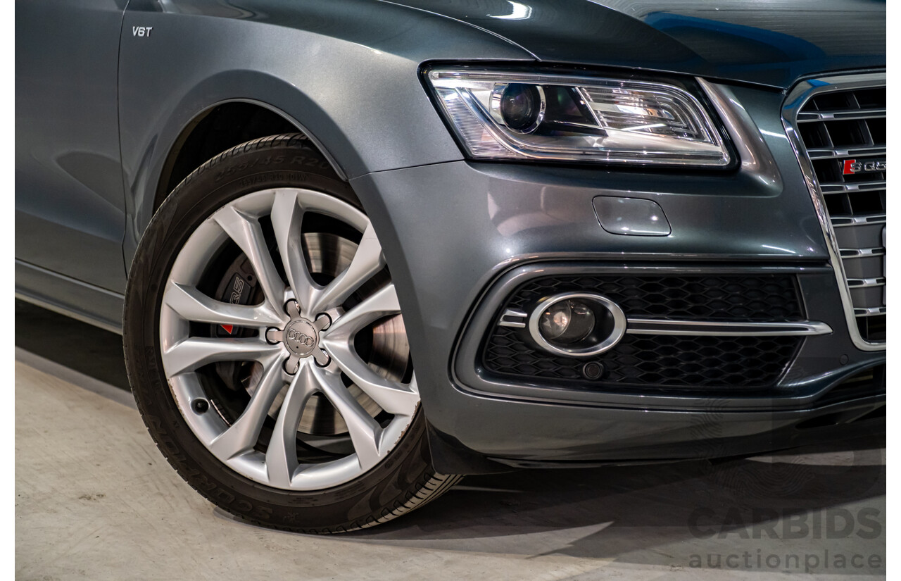 9/2014 Audi SQ5 3.0 TDI Quattro (AWD) 8R MY14 5d Wagon Monsoon Grey Metallic Twin Turbo V6 Diesel 3.0L