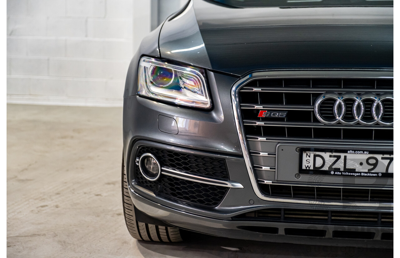 9/2014 Audi SQ5 3.0 TDI Quattro (AWD) 8R MY14 5d Wagon Monsoon Grey Metallic Twin Turbo V6 Diesel 3.0L
