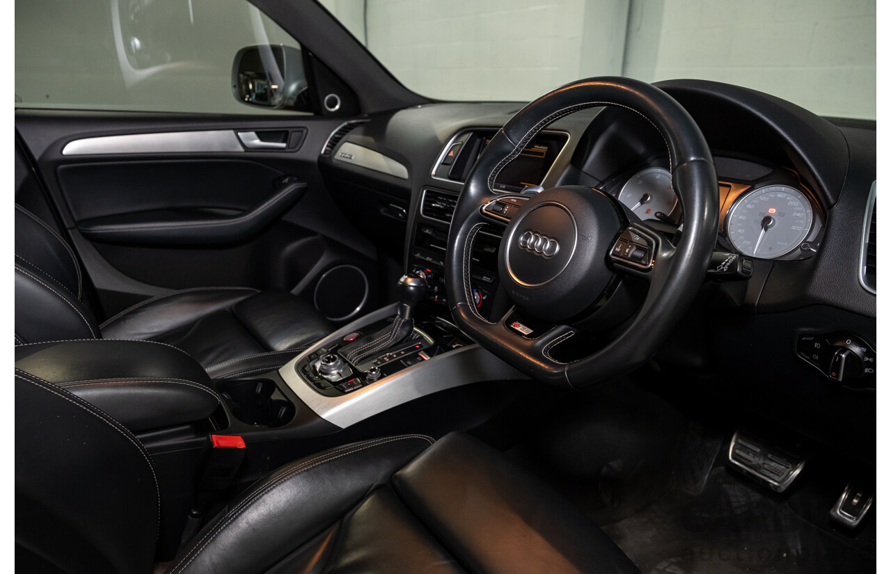9/2014 Audi SQ5 3.0 TDI Quattro (AWD) 8R MY14 5d Wagon Monsoon Grey Metallic Twin Turbo V6 Diesel 3.0L