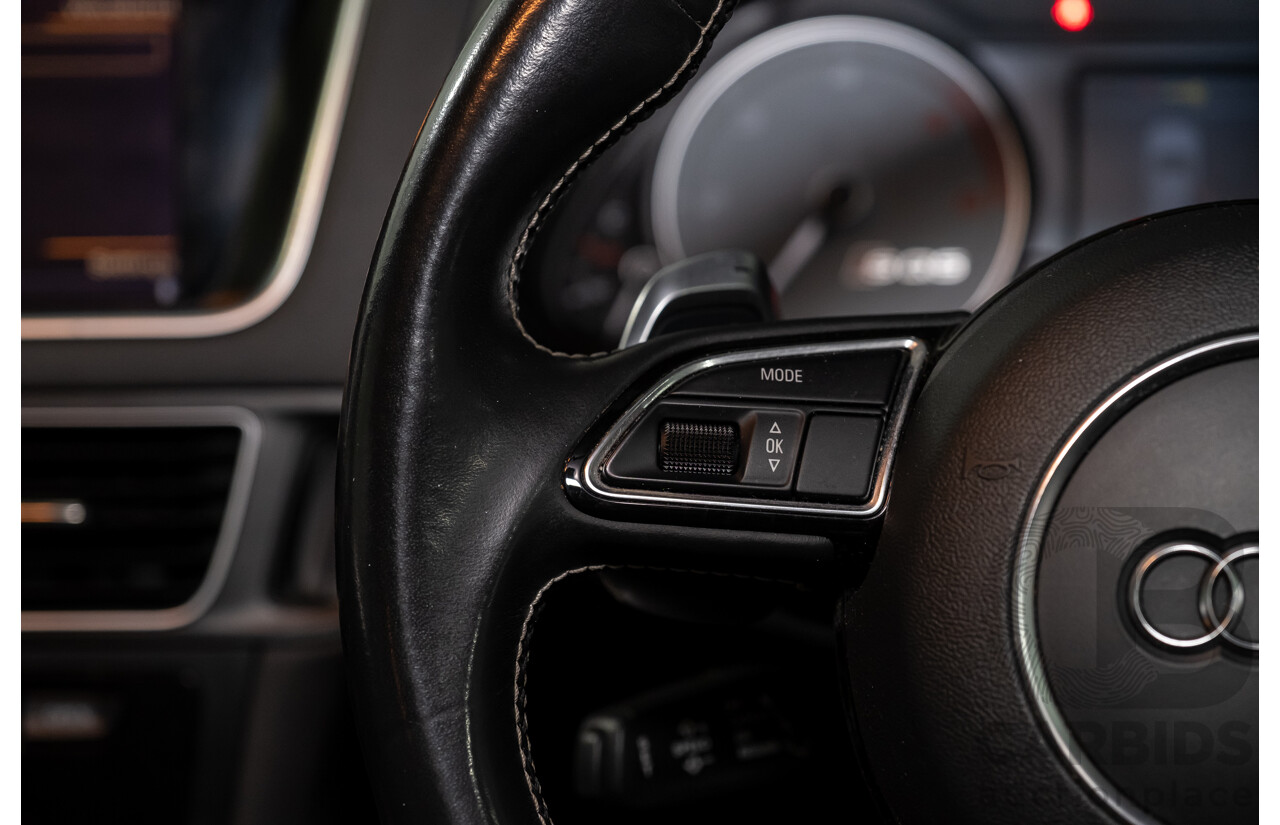 9/2014 Audi SQ5 3.0 TDI Quattro (AWD) 8R MY14 5d Wagon Monsoon Grey Metallic Twin Turbo V6 Diesel 3.0L