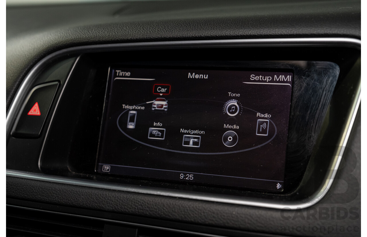 9/2014 Audi SQ5 3.0 TDI Quattro (AWD) 8R MY14 5d Wagon Monsoon Grey Metallic Twin Turbo V6 Diesel 3.0L