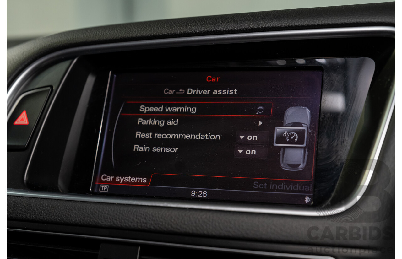 9/2014 Audi SQ5 3.0 TDI Quattro (AWD) 8R MY14 5d Wagon Monsoon Grey Metallic Twin Turbo V6 Diesel 3.0L