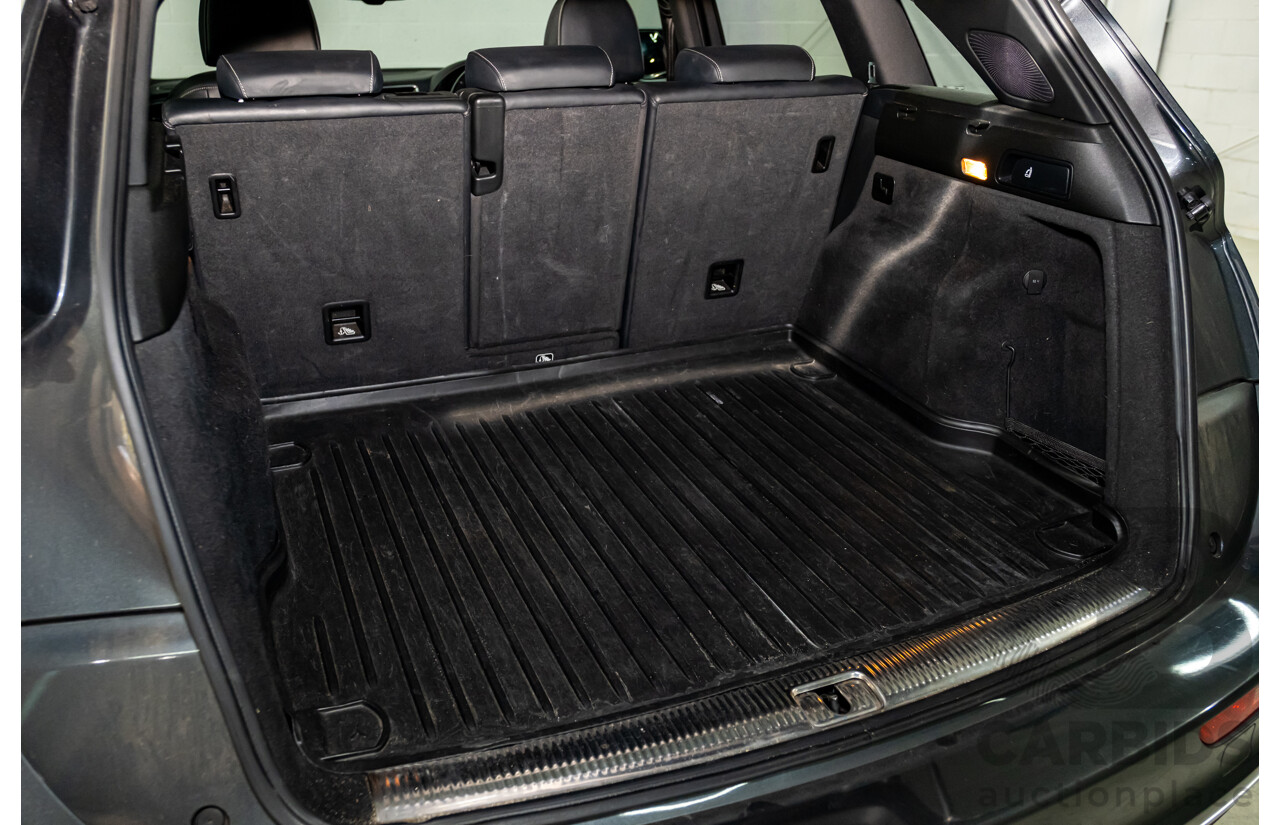 9/2014 Audi SQ5 3.0 TDI Quattro (AWD) 8R MY14 5d Wagon Monsoon Grey Metallic Twin Turbo V6 Diesel 3.0L