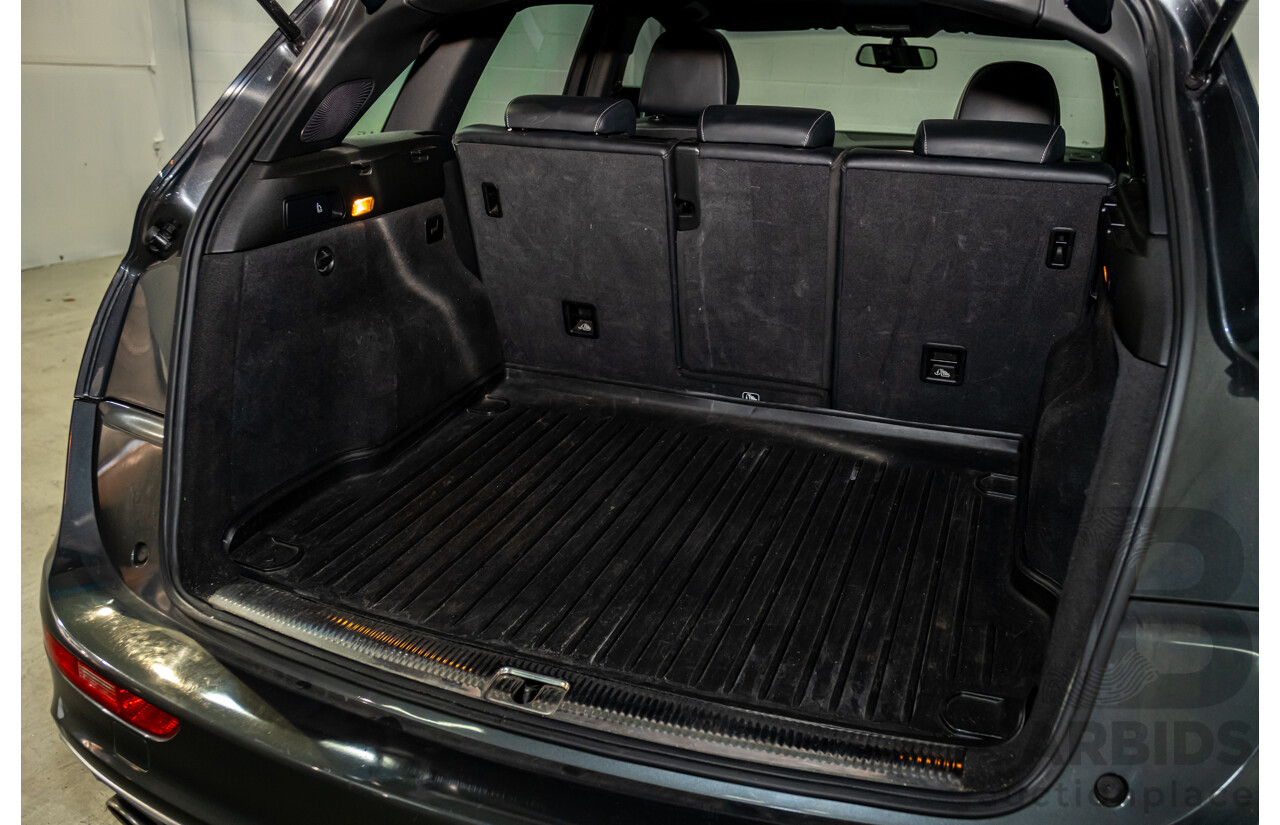 9/2014 Audi SQ5 3.0 TDI Quattro (AWD) 8R MY14 5d Wagon Monsoon Grey Metallic Twin Turbo V6 Diesel 3.0L