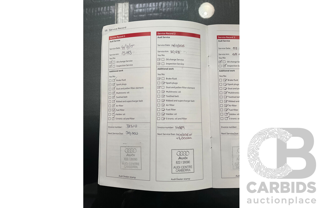 9/2014 Audi SQ5 3.0 TDI Quattro (AWD) 8R MY14 5d Wagon Monsoon Grey Metallic Twin Turbo V6 Diesel 3.0L