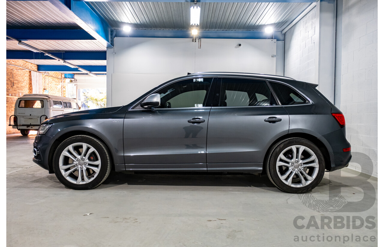 9/2014 Audi SQ5 3.0 TDI Quattro (AWD) 8R MY14 5d Wagon Monsoon Grey Metallic Twin Turbo V6 Diesel 3.0L