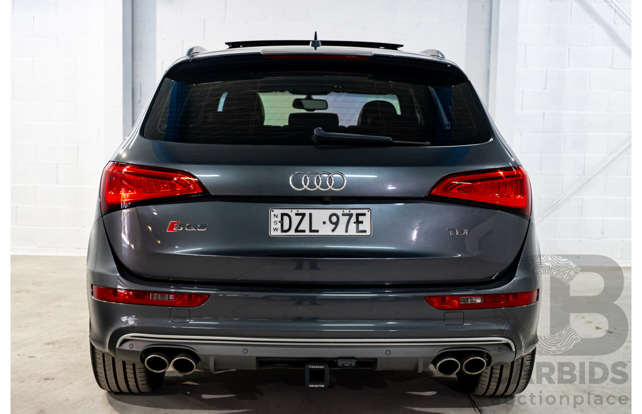 9/2014 Audi SQ5 3.0 TDI Quattro (AWD) 8R MY14 5d Wagon Monsoon Grey Metallic Twin Turbo V6 Diesel 3.0L