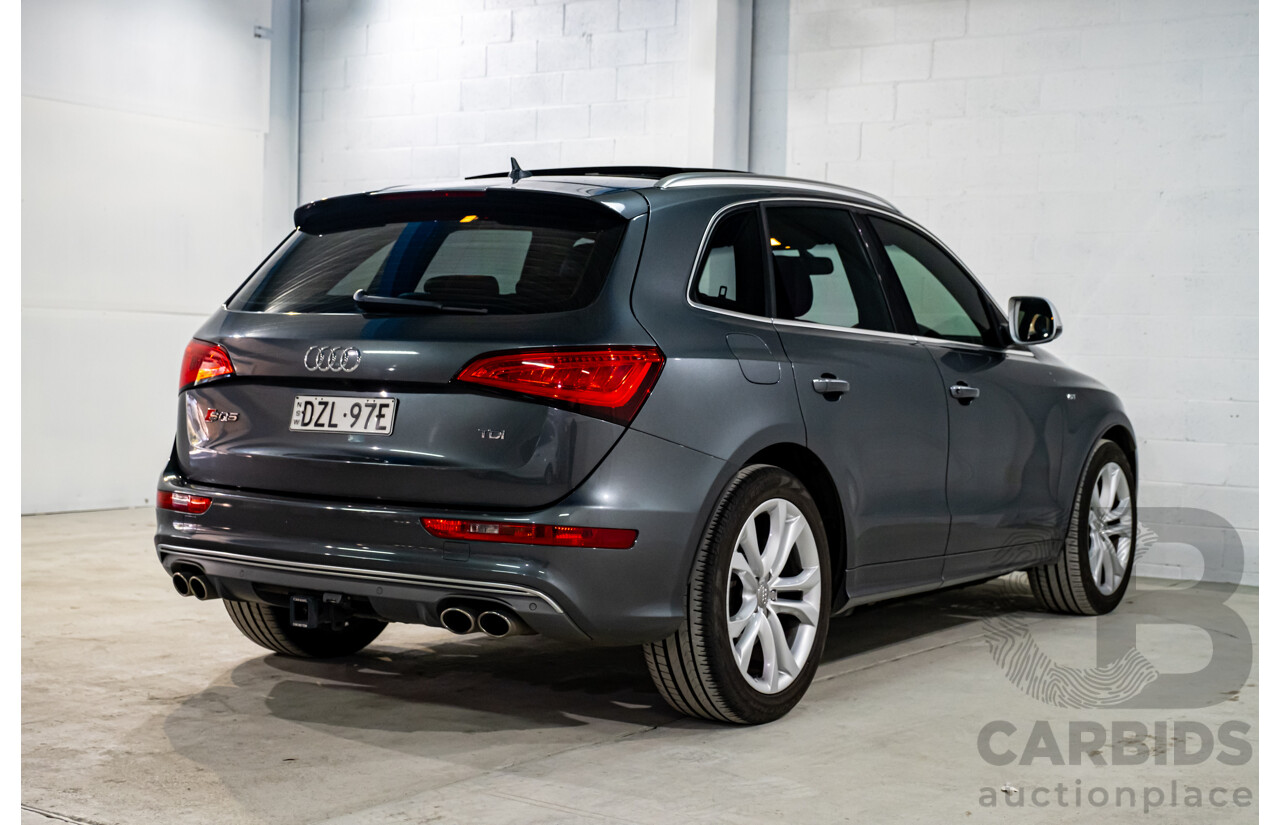 9/2014 Audi SQ5 3.0 TDI Quattro (AWD) 8R MY14 5d Wagon Monsoon Grey Metallic Twin Turbo V6 Diesel 3.0L