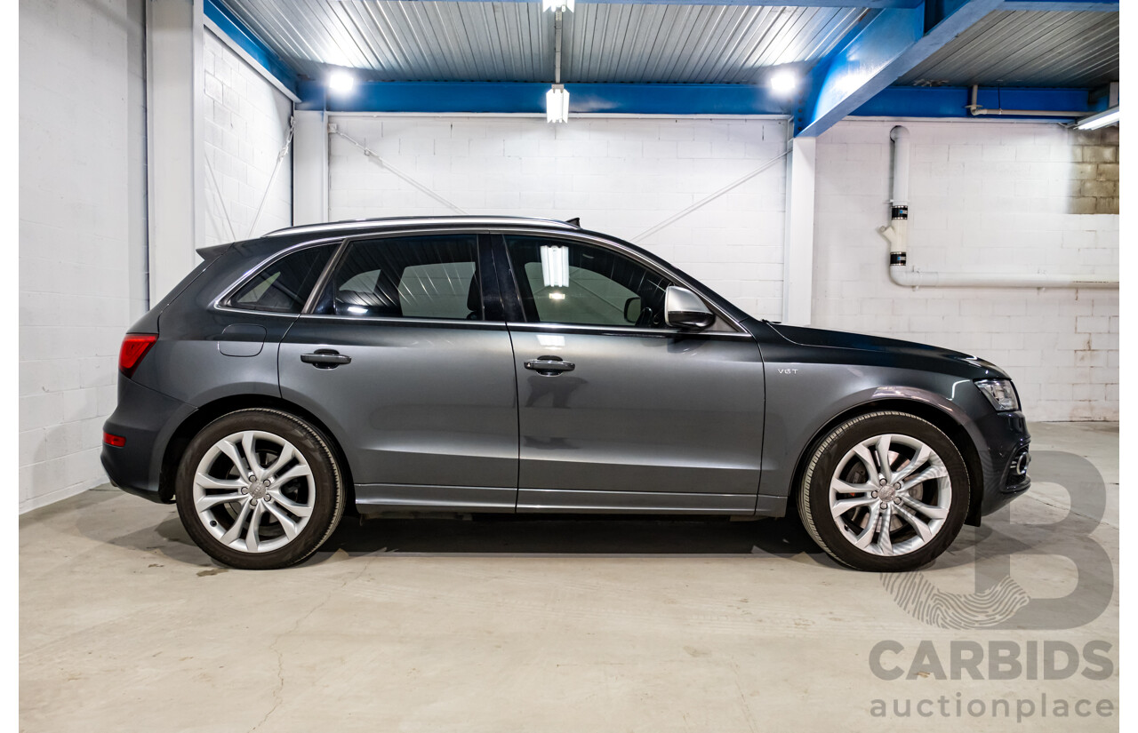 9/2014 Audi SQ5 3.0 TDI Quattro (AWD) 8R MY14 5d Wagon Monsoon Grey Metallic Twin Turbo V6 Diesel 3.0L