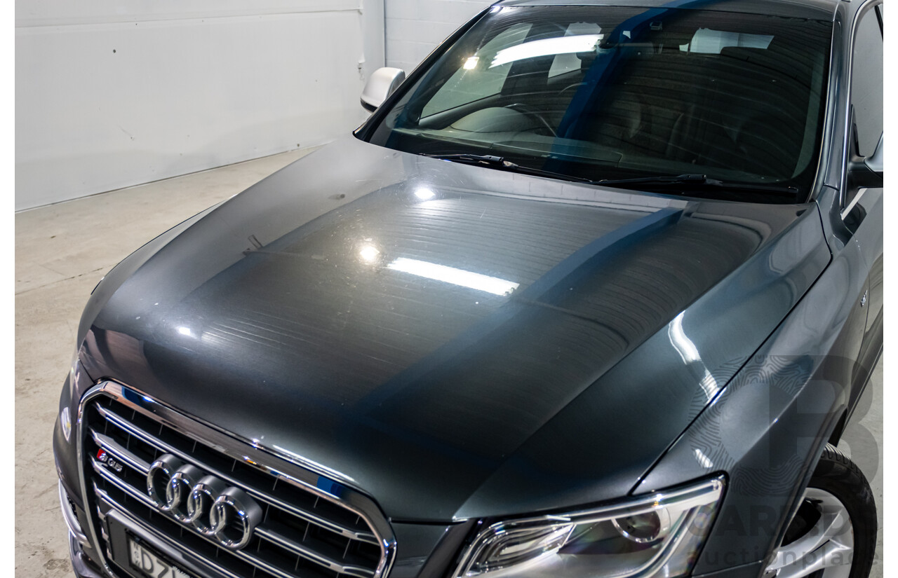9/2014 Audi SQ5 3.0 TDI Quattro (AWD) 8R MY14 5d Wagon Monsoon Grey Metallic Twin Turbo V6 Diesel 3.0L