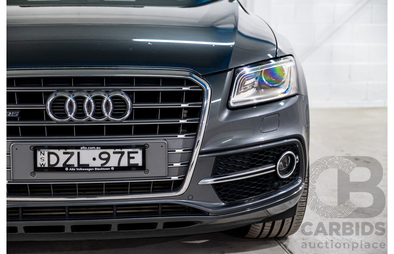 9/2014 Audi SQ5 3.0 TDI Quattro (AWD) 8R MY14 5d Wagon Monsoon Grey Metallic Twin Turbo V6 Diesel 3.0L